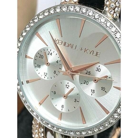 Kendall + Kylie Women's Watch Tri-Tone Stainless Steel Quartz Crystals 3… - Picture 1 of 11